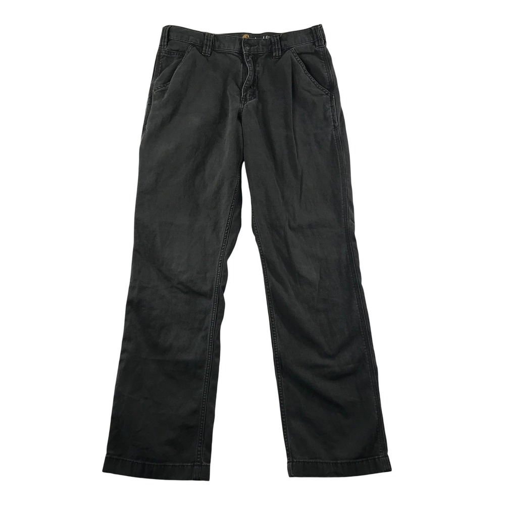Carhartt Mens Relaxed Fit Canvas Work Pants Gray 32x32 Straight Leg 102291 306